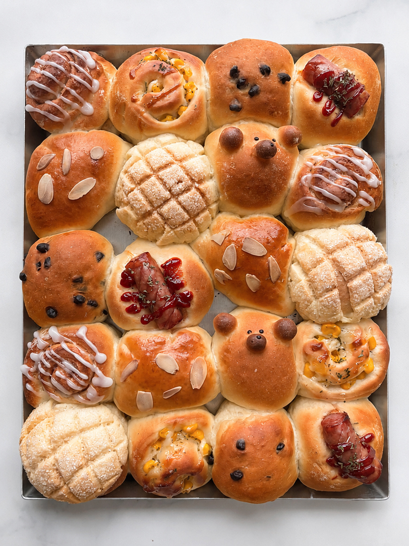 大きなちぎりパンの写真